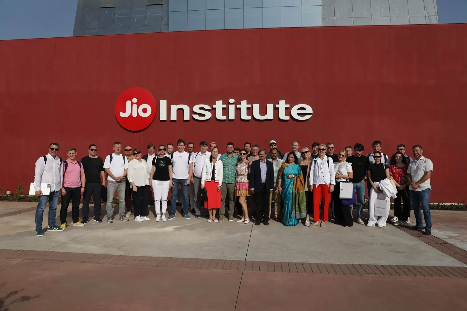 Group Picture before Jio Institute