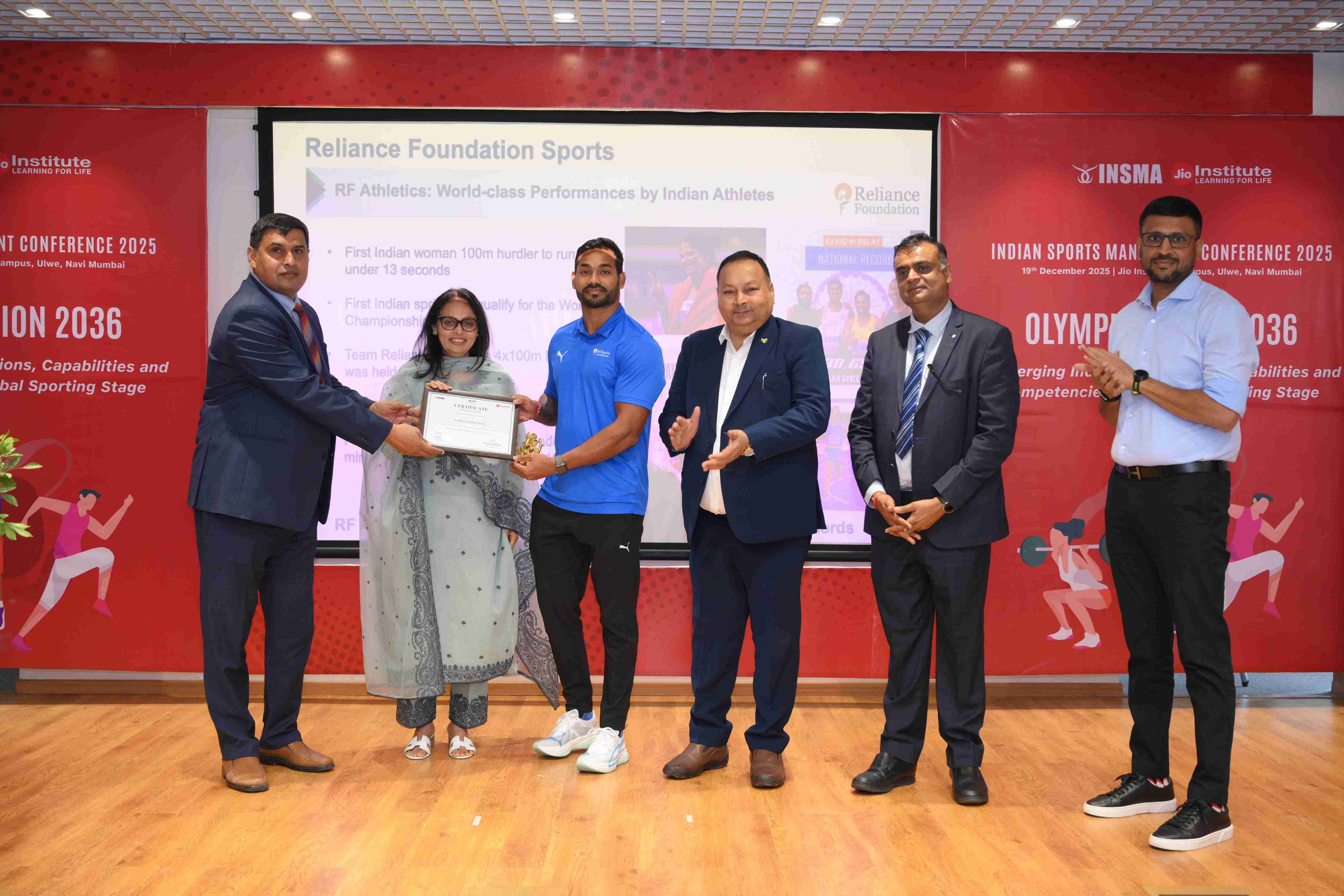 Felicitation of Reliance Foundation Elite Athletes