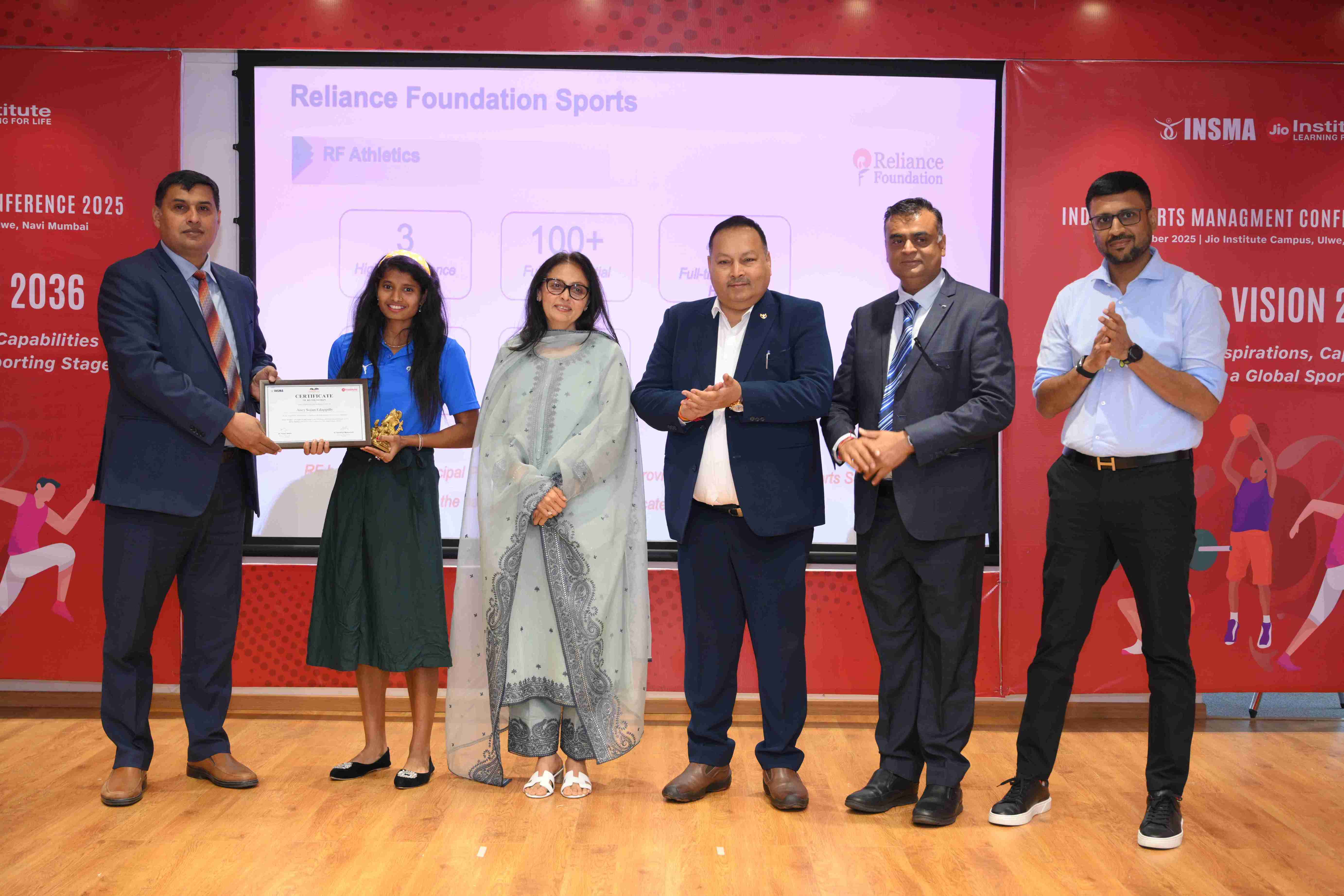 Felicitation of Reliance Foundation Elite Athletes