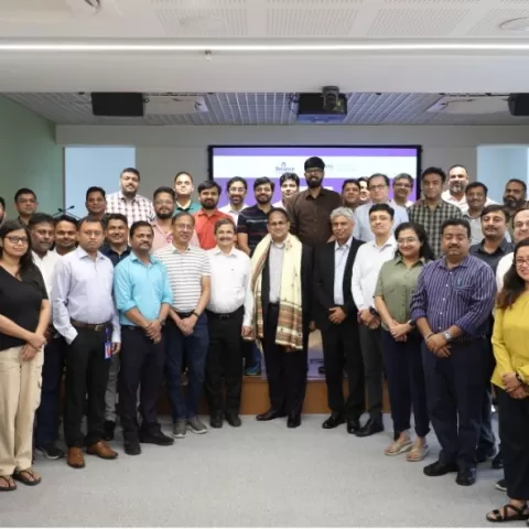 Participants and guest pose after the session