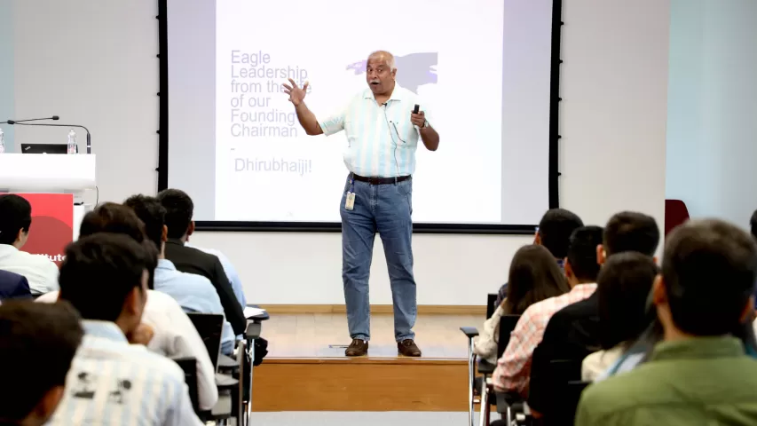 John K John addressing students 2024
