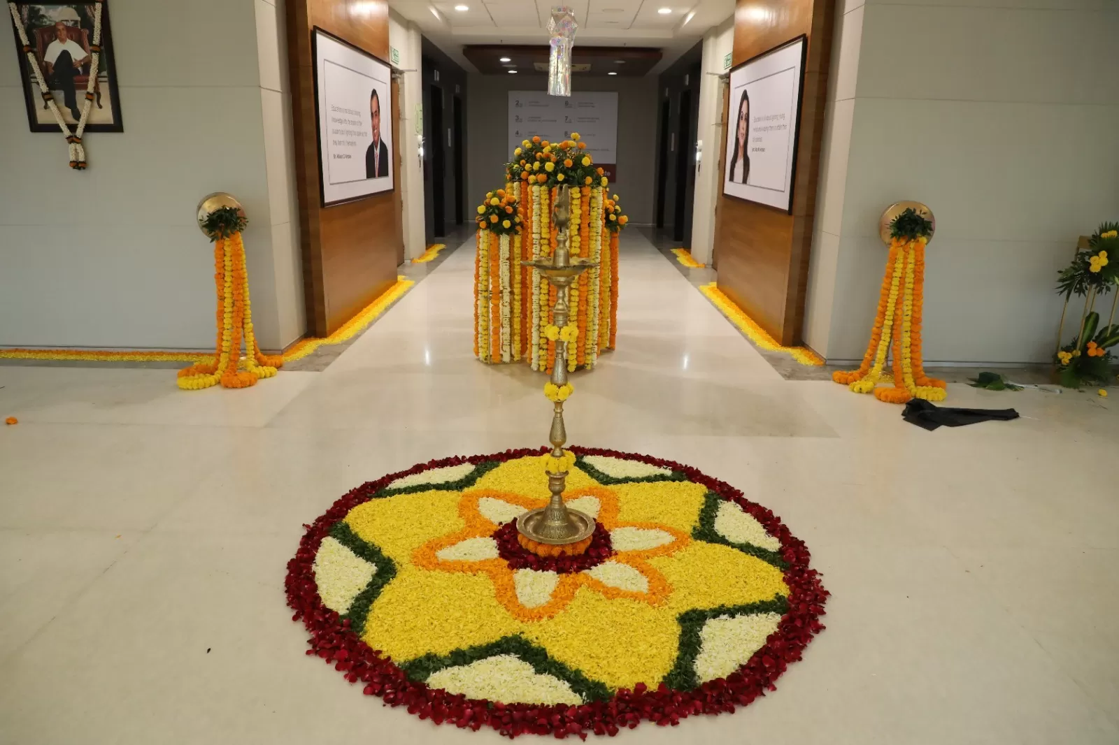 Jio Institute entrance on Diwali 2023 Celebration Day