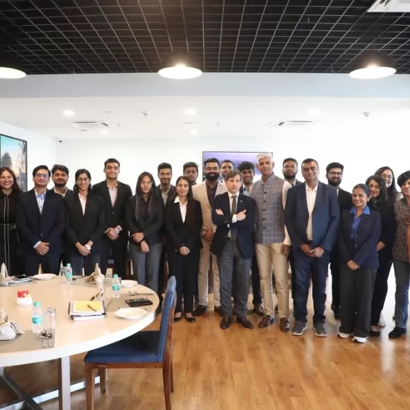 Students, Guest and staff pose for photograph