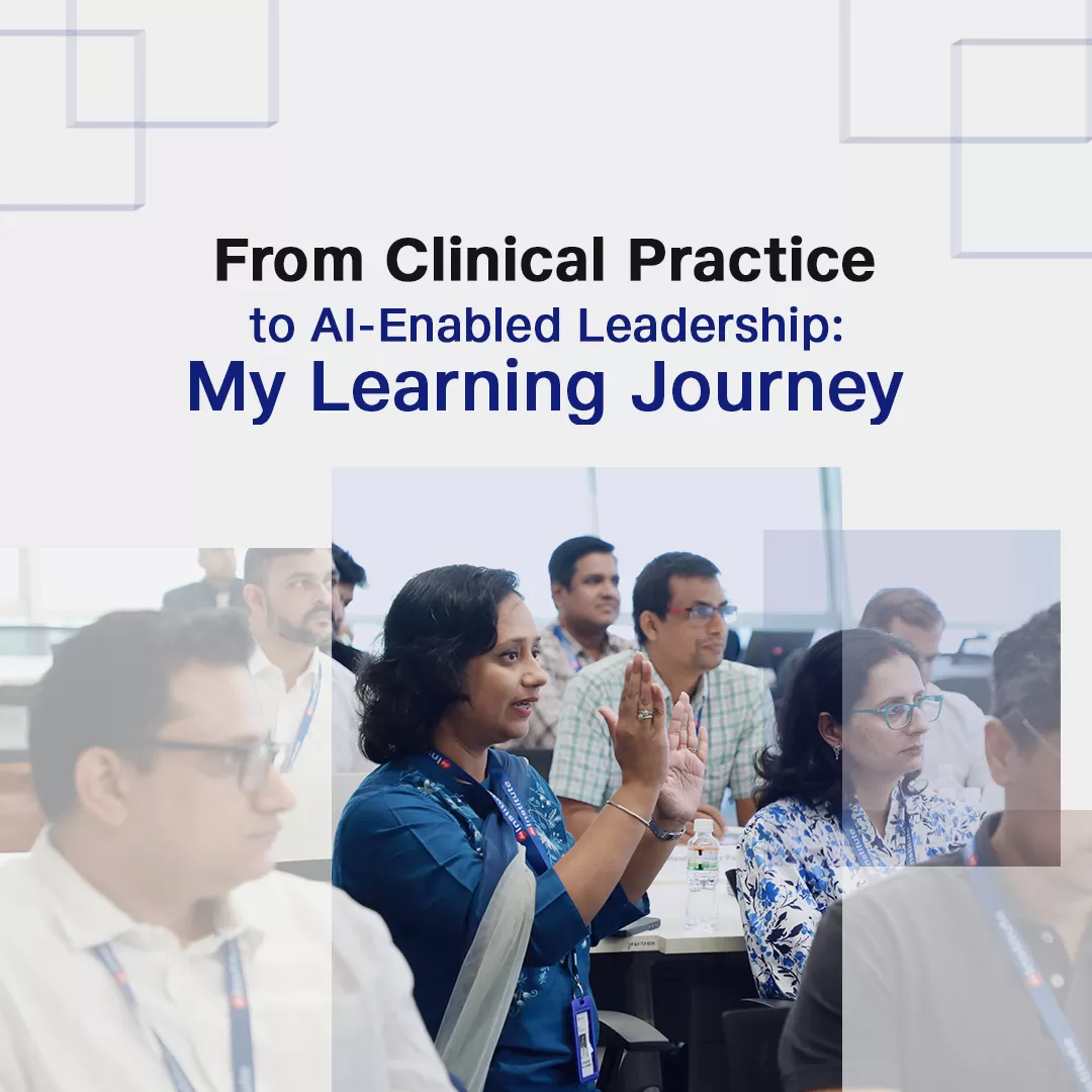 Doctor sharing experience from AI for Healthcare executive programme 