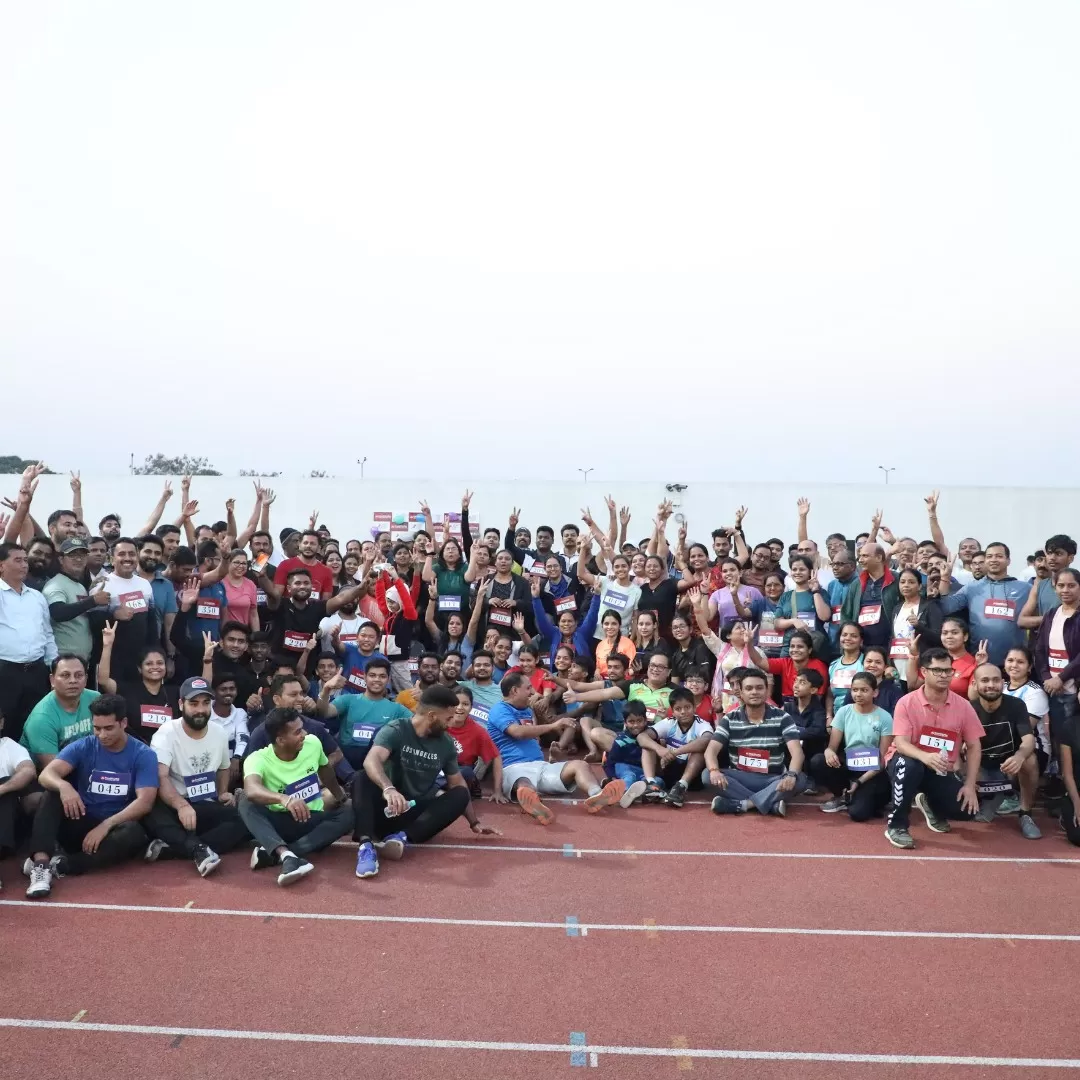 Group Photo of Jio Institute Marathon participants
