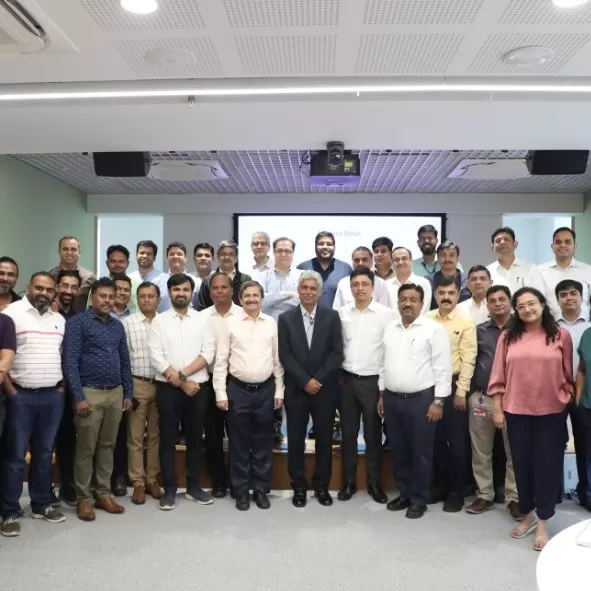 Participants pose for a picture after the programme