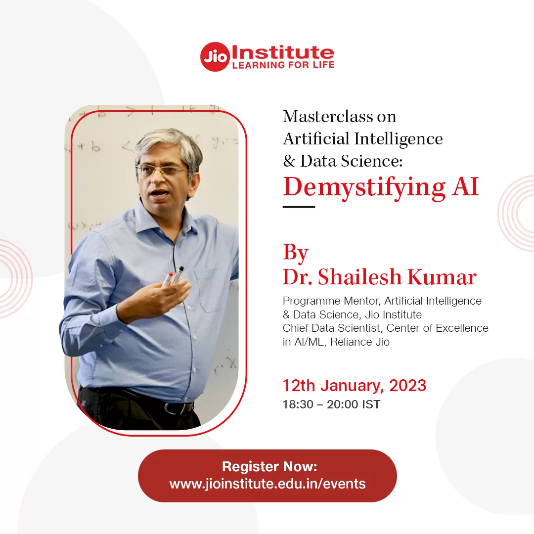 Masterclass on Artificial Intelligence & Data Science: Demystifying AI